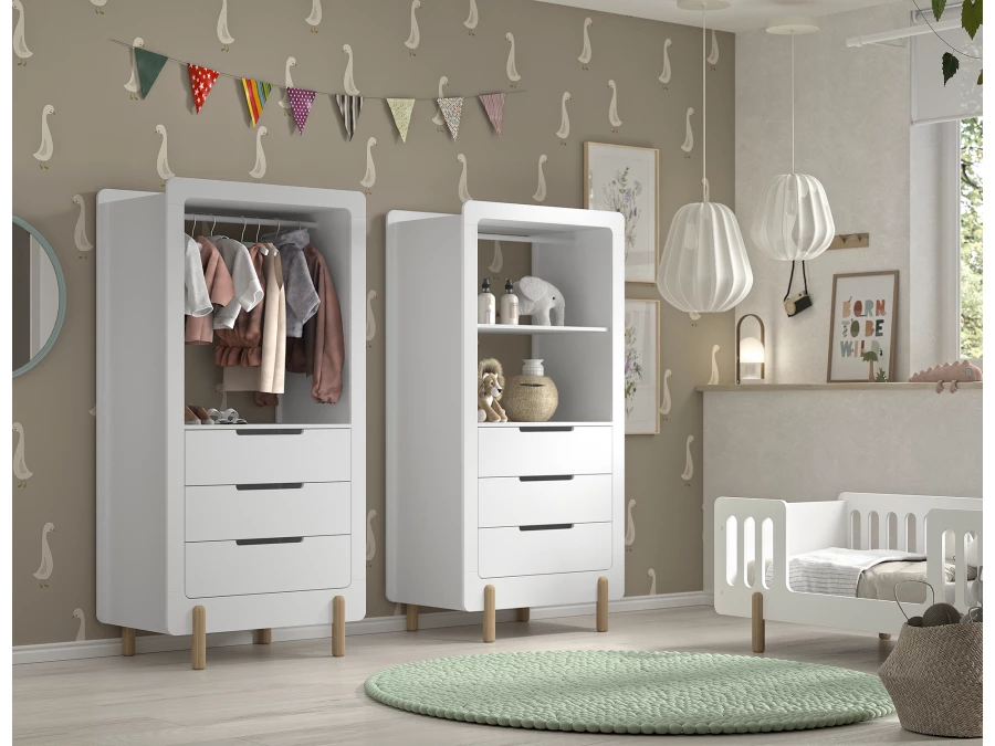 Jaxx Smile peuterbed 70x140 wit - Afbeelding 5