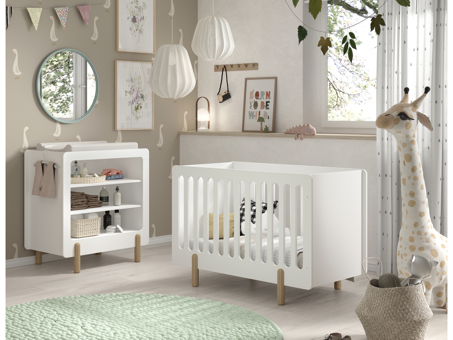 Jaxx Smile babybed 60x120 wit - Afbeelding 4