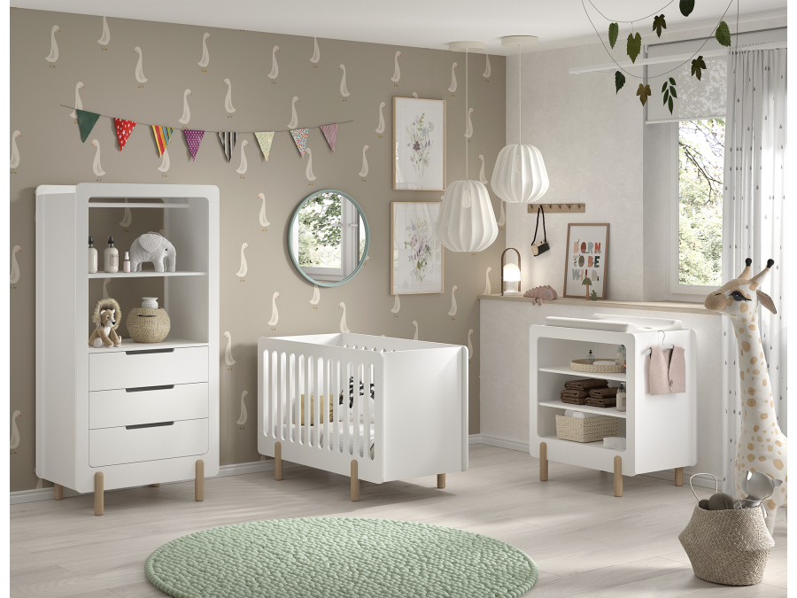 Jaxx Smile babybed 60x120 wit - Afbeelding 5