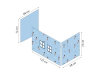 Hoppekids Tin Soldier Gordijn - halfhoog bed 70x160 - Afbeelding 6