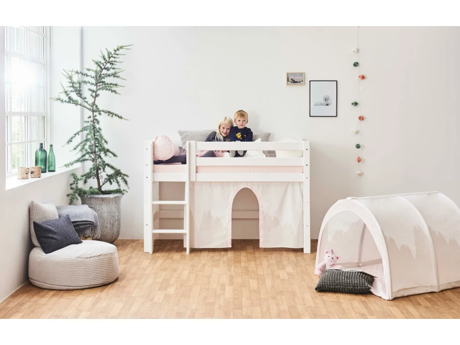 Hoppekids ECO Luxury halfhoogslaper 70x160 - rechte ladder - Afbeelding 3