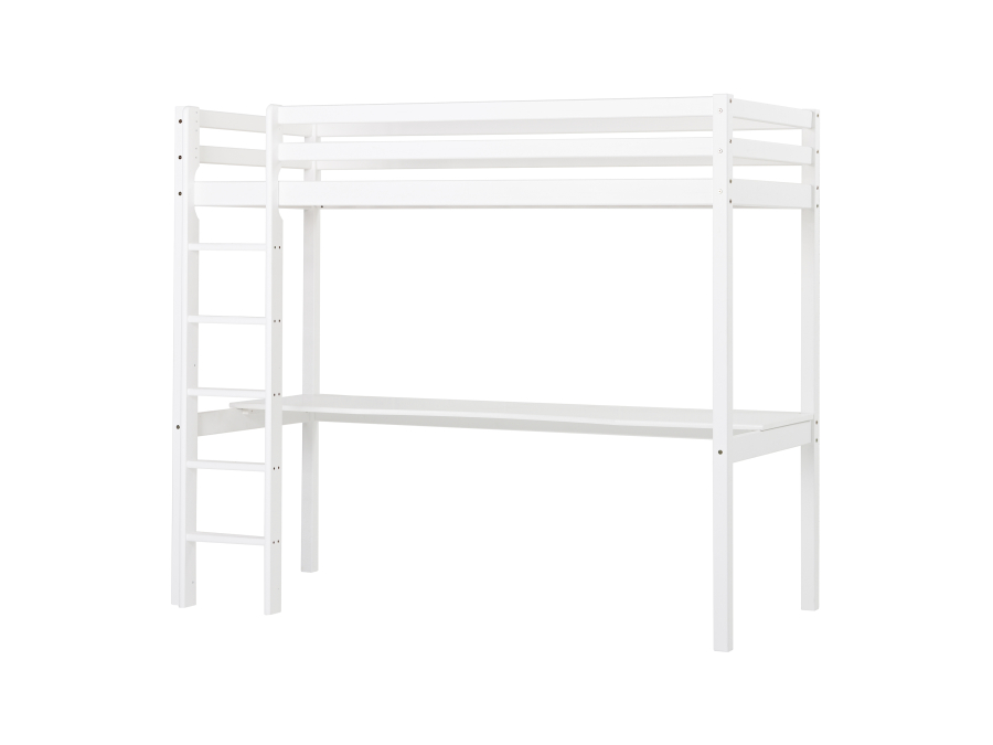 Hoppekids ECO Dream hoogslaper met bureau 90x200 - wit
