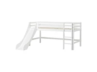 Hoppekids ECO Dream halfhoogslaper met glijbaan 90x200 - wit