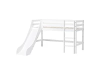 Hoppekids ECO Dream halfhoogslaper met glijbaan 70x160 - wit