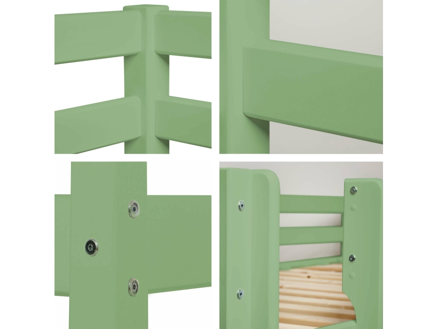 Hoppekids ECO Comfort stapelbed 90x200 - Pale Green - Afbeelding 5