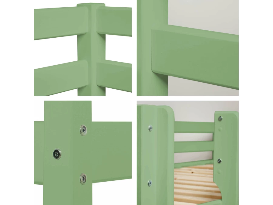 Hoppekids ECO Comfort stapelbed 90x200 - Pale Green - Afbeelding 5