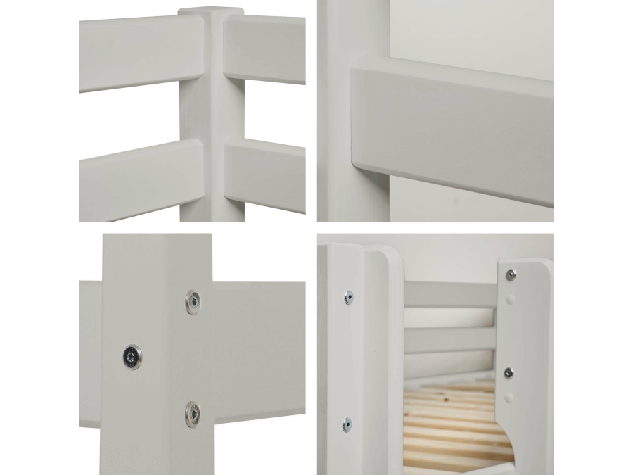 Hoppekids ECO Comfort halfhoogslaper 90x200 - Dove Grey - Afbeelding 5