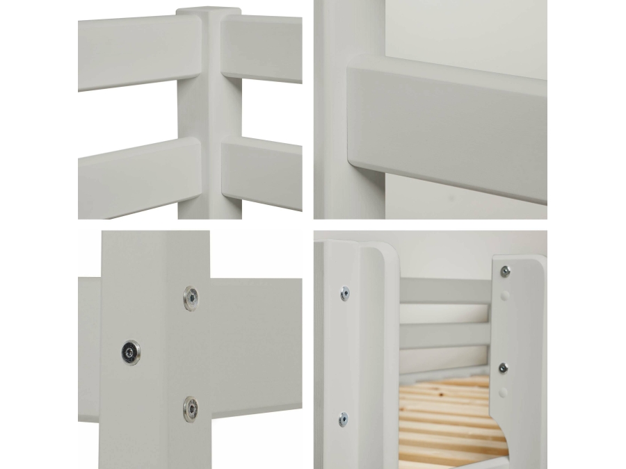 Hoppekids ECO Comfort stapelbed 70x160 - Dove Grey - Afbeelding 5