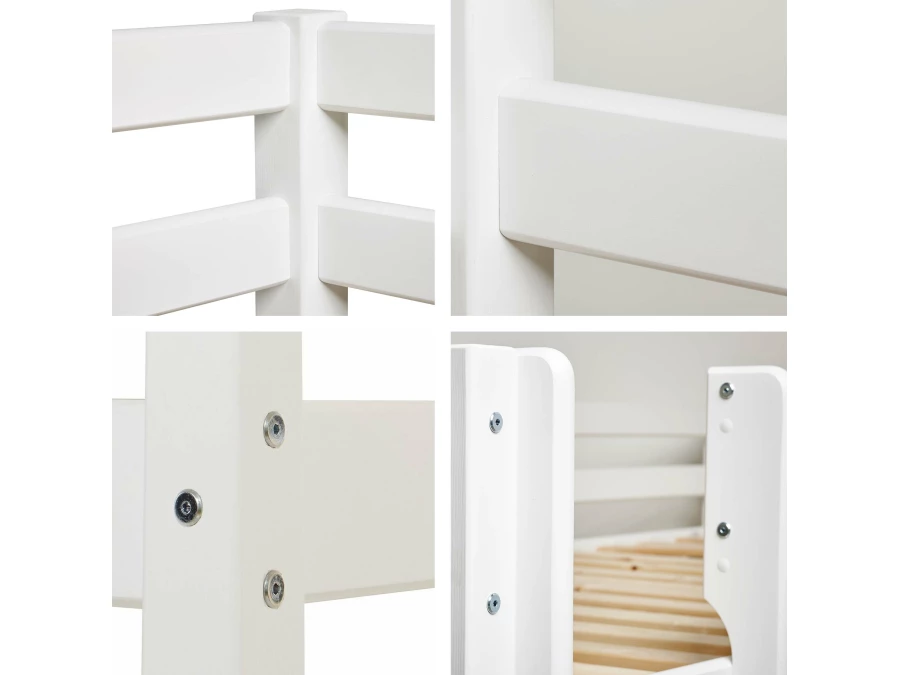 Hoppekids ECO Comfort halfhoogslaper 70x160 - Wit - Afbeelding 3