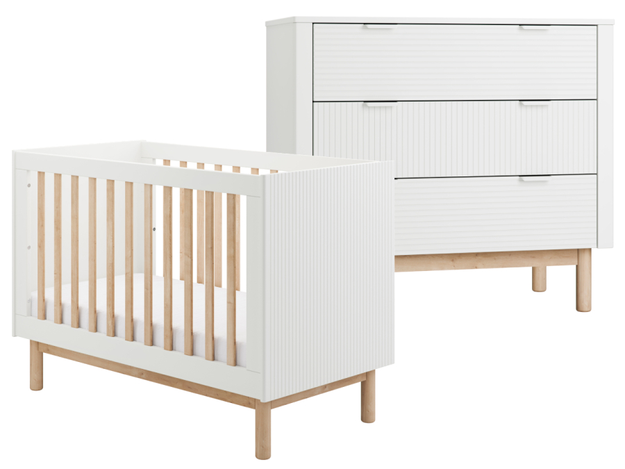 Pinio Miloo 2-delige babykamer - wit