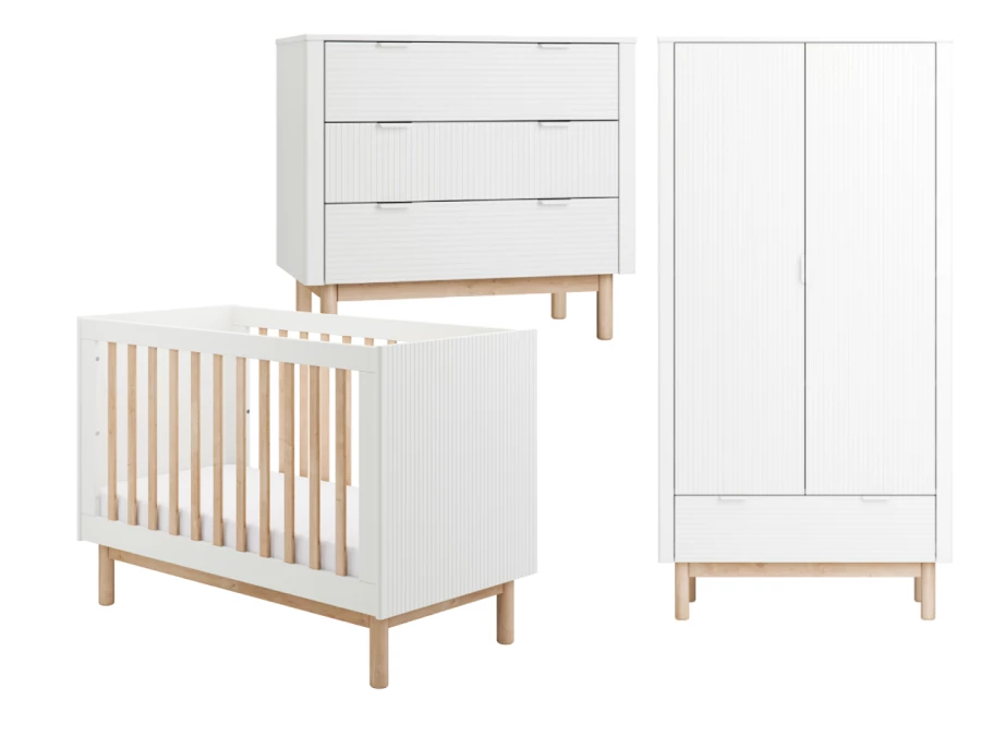 pinio babykamer 3 delig wit