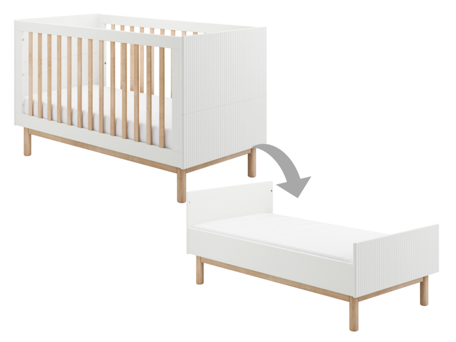 Pinio Miloo meegroeibed 70x140 - wit