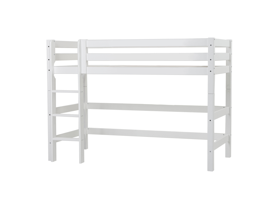 Hoppekids ECO Luxury verhoogde halfhoogslaper 90x200 - rechte ladder