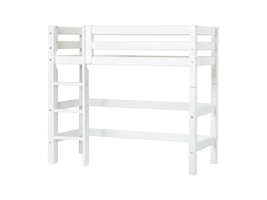 Hoppekids ECO Luxury verhoogde halfhoogslaper 70x160 - rechte ladder