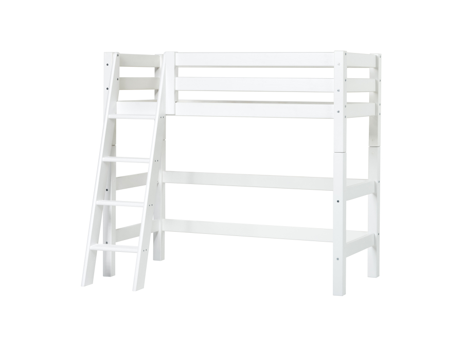 Hoppekids ECO Luxury verhoogde halfhoogslaper 70x160 - schuine ladder