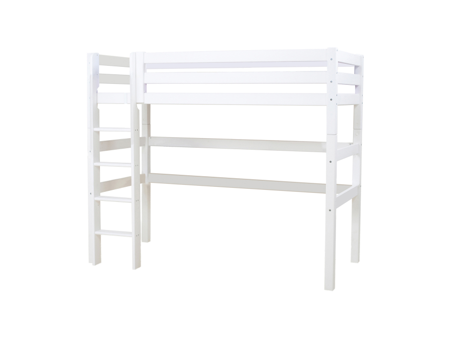Hoppekids ECO Luxury hoogslaper 90x200 - rechte ladder - luxe bodem