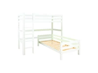 Hoppekids ECO Luxury hoekstapelbed 90x200 - rechte ladder - luxe bodems