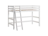 Hoppekids ECO Luxury verhoogde halfhoogslaper 90x200 - schuine ladder - luxe bodem