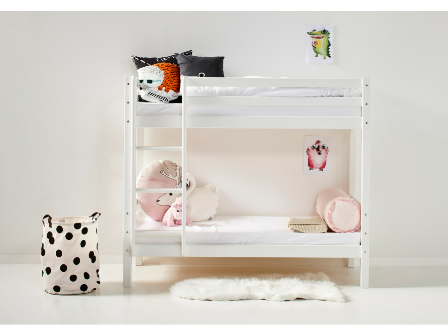 Hoppekids Winter Wonderland rond kussen - roze - Afbeelding 2