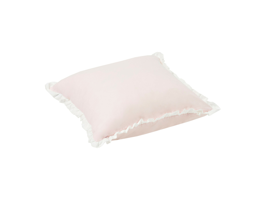 Hoppekids Winter Wonderland kussen - wit en roze