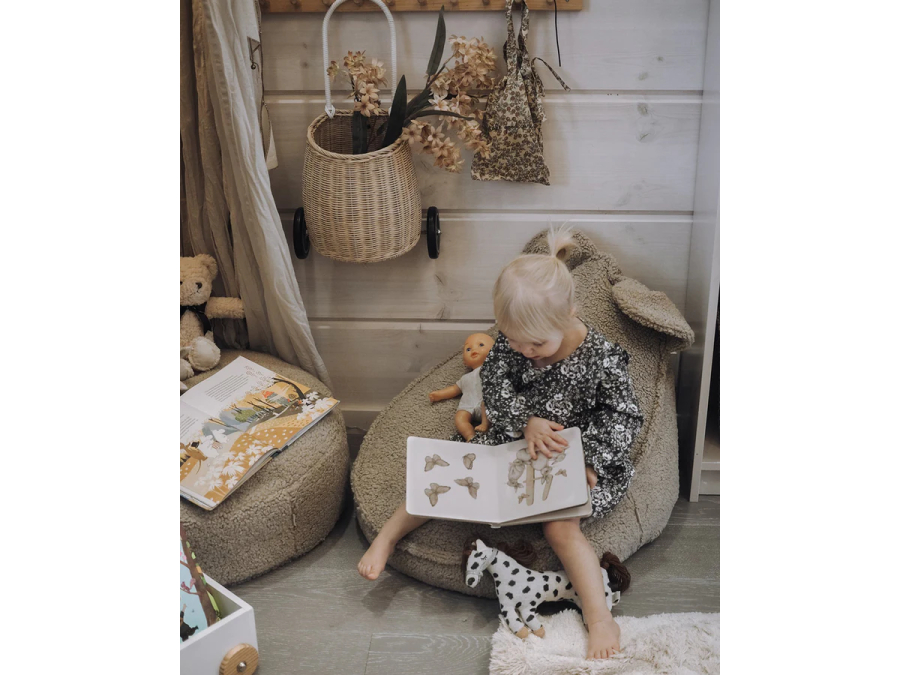 WigiWama bear beanbag - Biscuit - Afbeelding 4