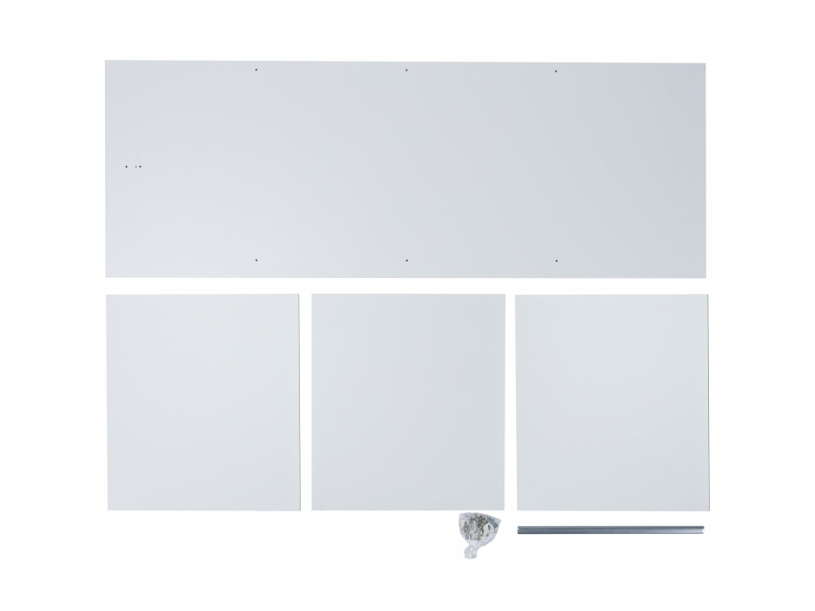 Woood Connect / Lock interieurpakket tbv 2-deurs kast zonder lade wit - Afbeelding 3