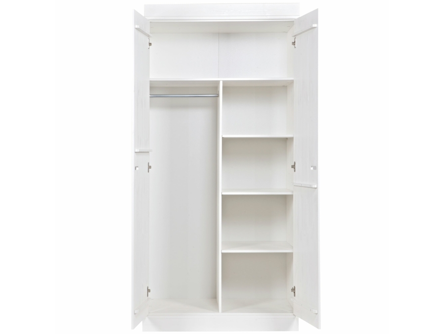 Woood Connect / Lock interieurpakket tbv 2-deurs kast zonder lade wit - Afbeelding 4