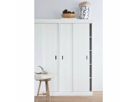 Woood Row kledingkast met schuifdeuren wit - Afbeelding 2
