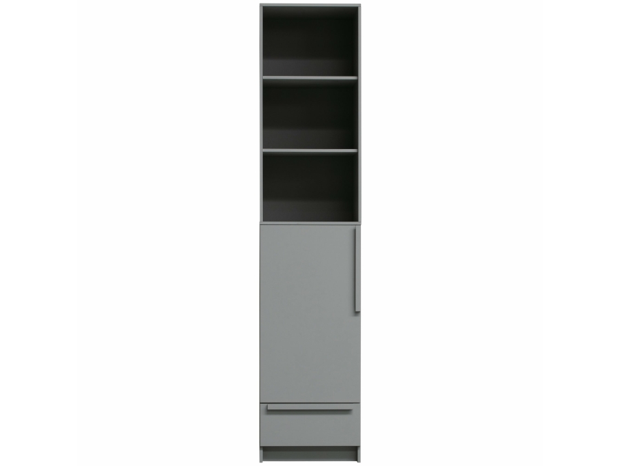 Woood Pure 1-deurs kledingkast - betongrijs - Afbeelding 4