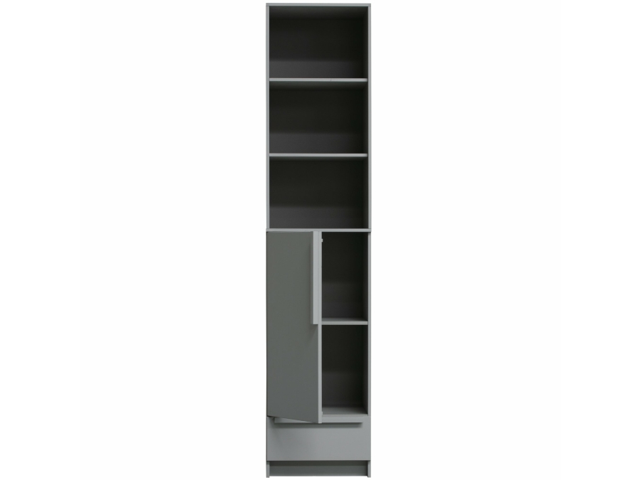 Woood Pure 1-deurs kledingkast - betongrijs - Afbeelding 5