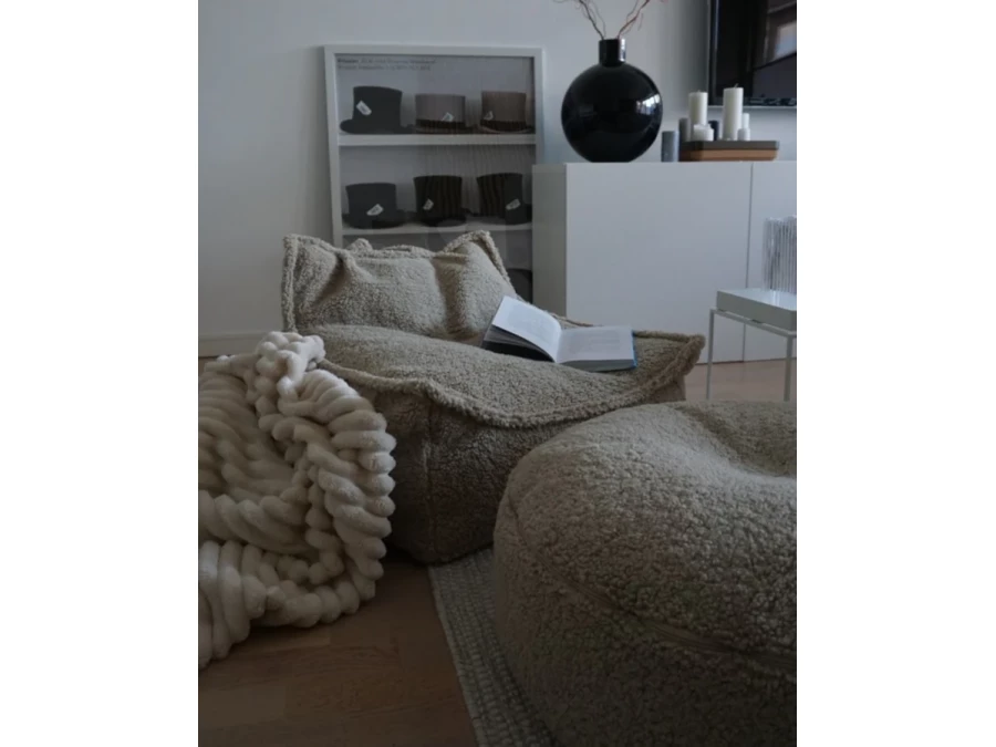 WigiWama beanbag chair - Biscuit - Afbeelding 4