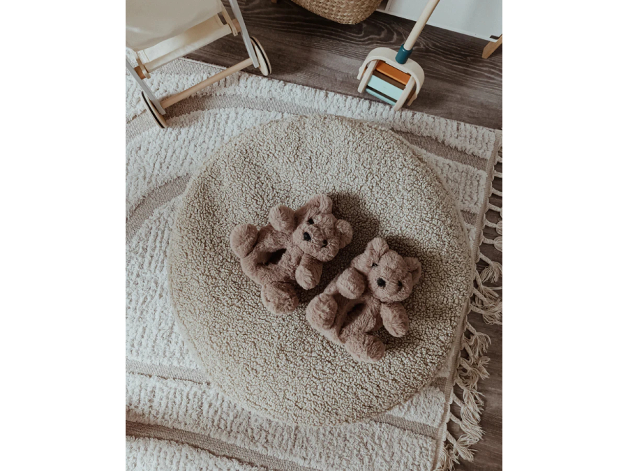 WigiWama ronde ottoman - Biscuit - Afbeelding 6