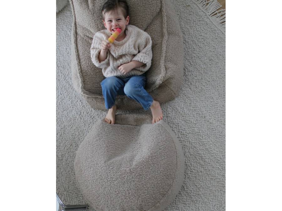 WigiWama ronde ottoman - Biscuit - Afbeelding 4