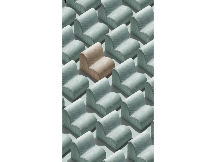 WigiWama cloud chair - Peppermint Green - Afbeelding 6