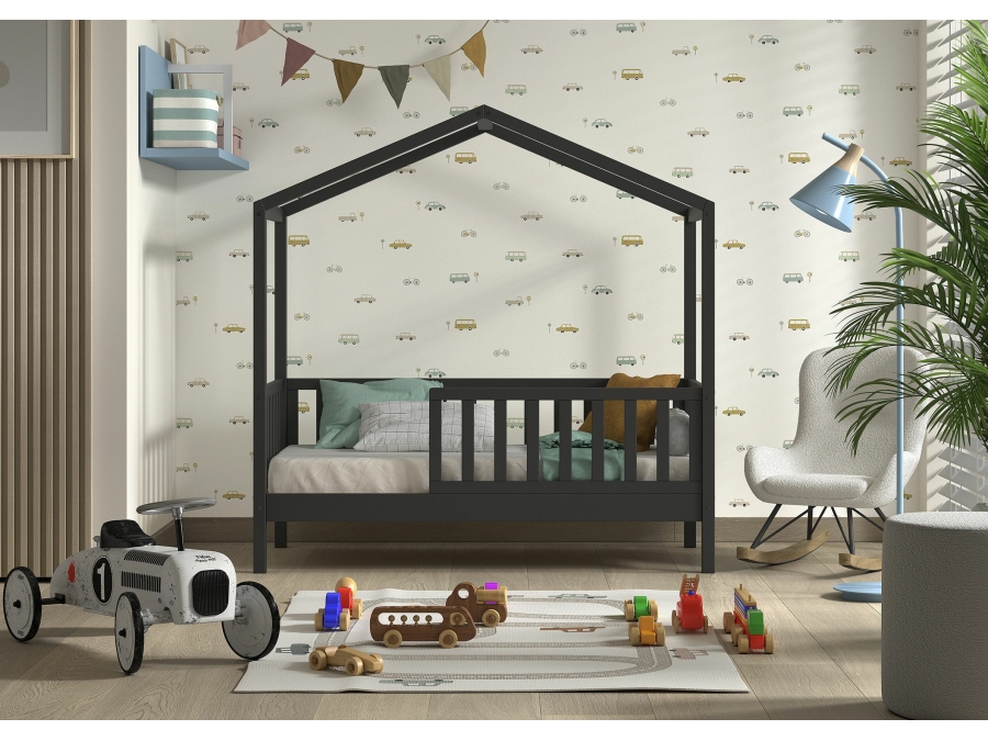 Vipack Dallas juniorbed 70x140 - antraciet - Afbeelding 2