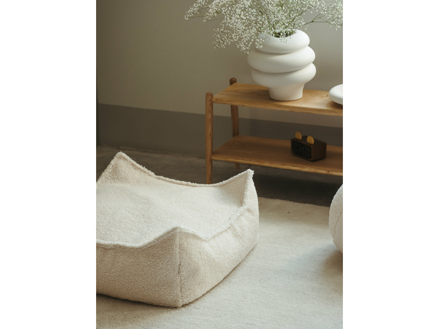 WigiWama square ottoman - Cream White - Afbeelding 3