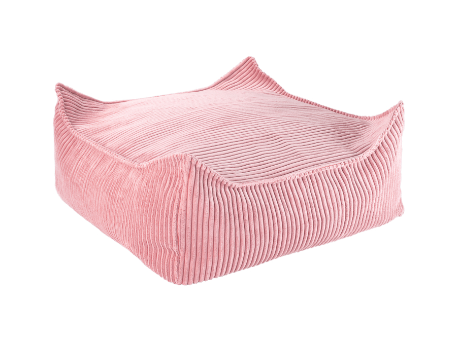 WigiWama square ottoman - Pink Mousse