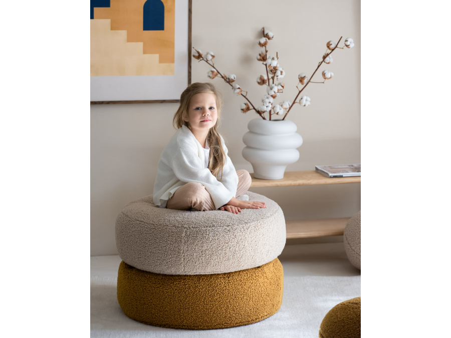 WigiWama ronde ottoman - Maple - Afbeelding 3