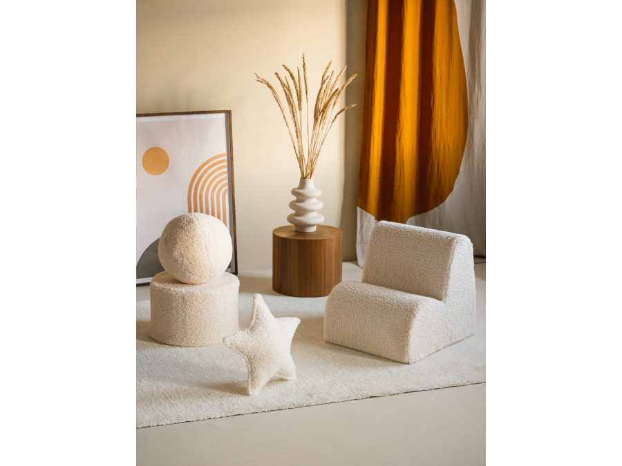 WigiWama poef - Cream White - Afbeelding 2