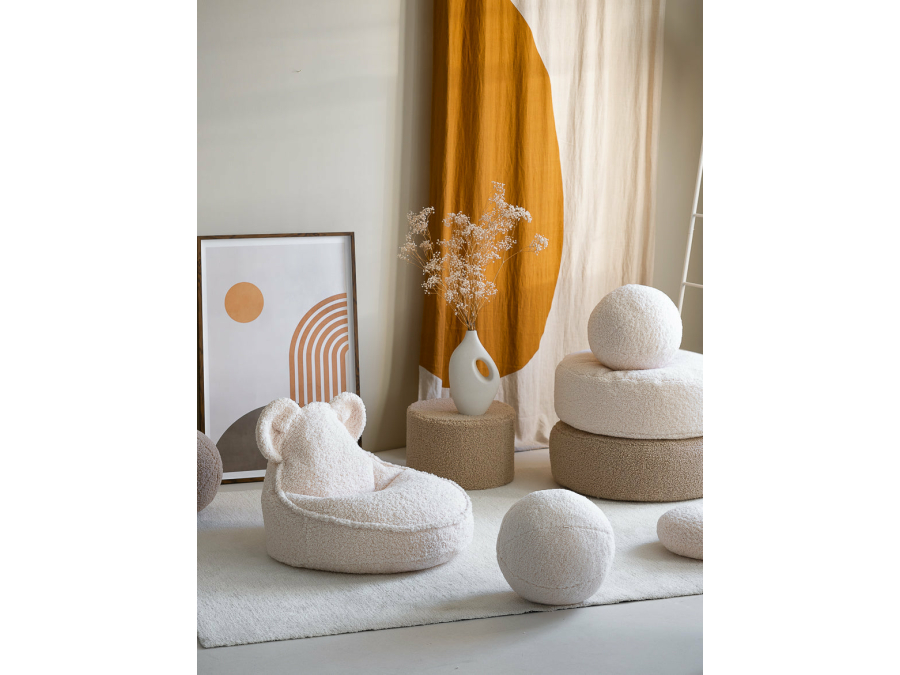 WigiWama bear beanbag - Cream White - Afbeelding 2