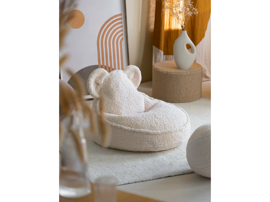 WigiWama bear beanbag - Cream White - Afbeelding 5
