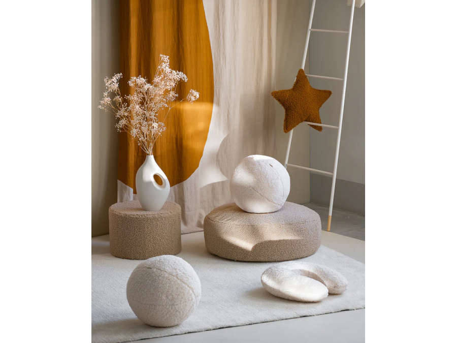 WigiWama ronde ottoman - Biscuit - Afbeelding 2