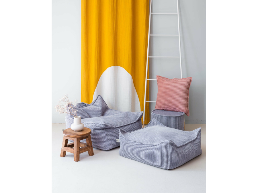 WigiWama square ottoman - Blueberry Blue - Afbeelding 4