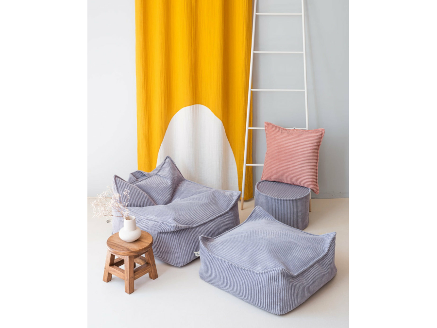 WigiWama square ottoman - Blueberry Blue - Afbeelding 2