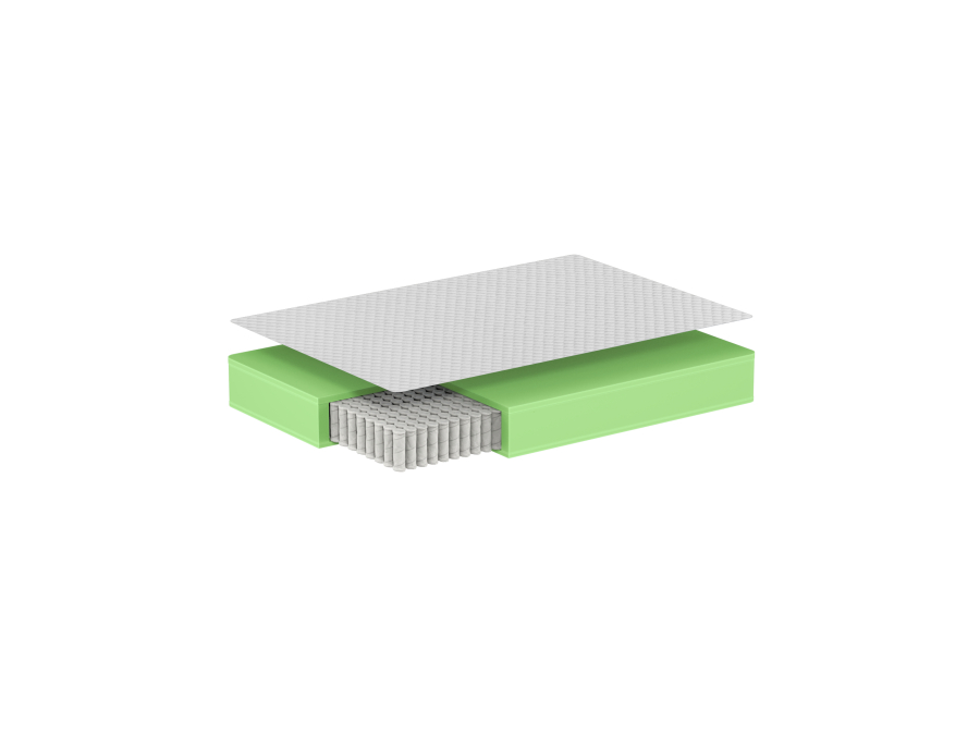 Vipack Royal matras 90x200x23 met pocketveren en wasbare hoes - Afbeelding 2