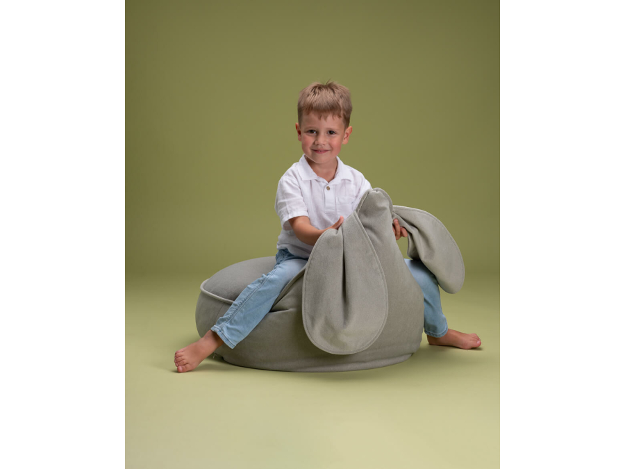 WigiWama bunny beanbag - Misty Green - Afbeelding 5