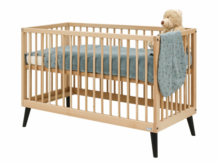 ToiToiKids Fay 2-delige babykamer Naturel / Mat Zwart - Afbeelding 2