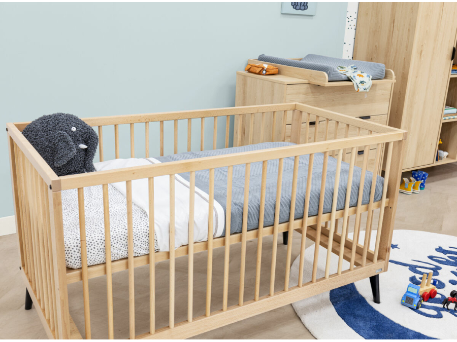 ToiToikids Fay bedbank 70x140 Naturel / Mat Zwart - Afbeelding 12