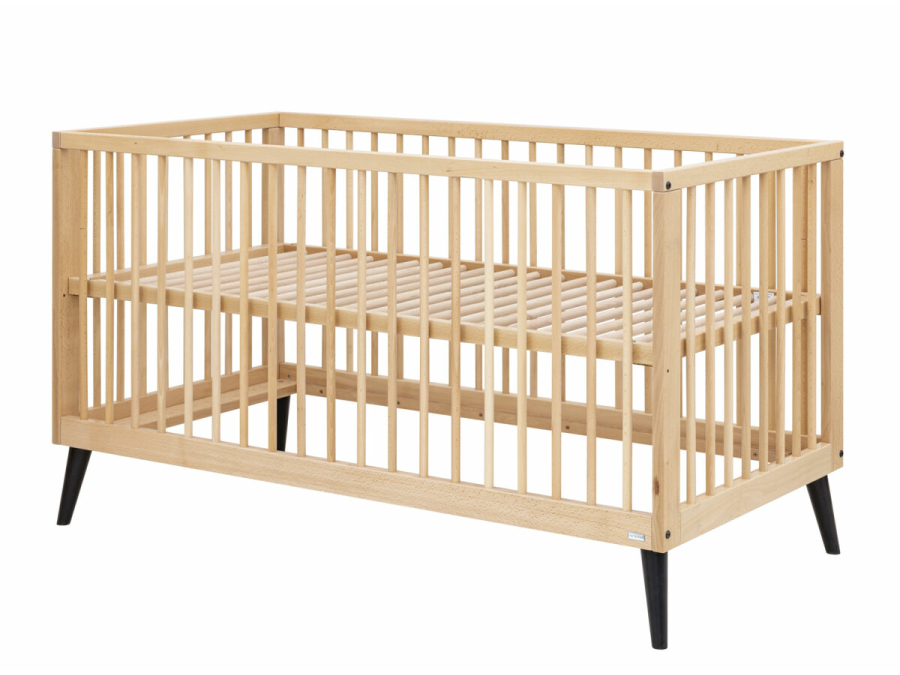 ToiToikids Fay bedbank 70x140 Naturel / Mat Zwart - Afbeelding 3