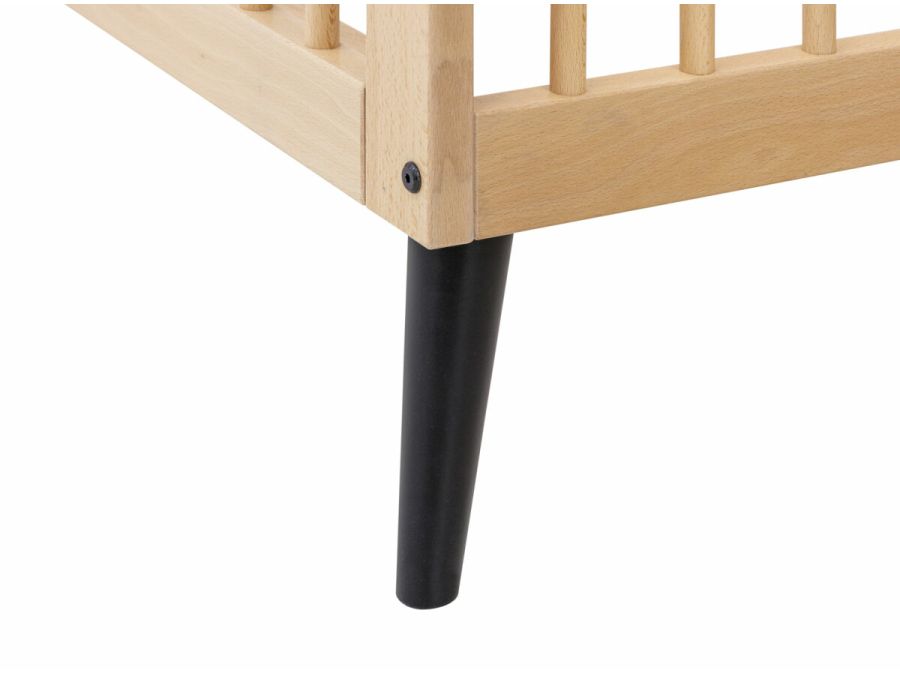 ToiToikids Fay bedbank 70x140 Naturel / Mat Zwart - Afbeelding 9